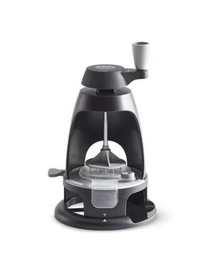 The Pampered Chef Black and Gray Rotary Spiralizer & Food Chopper
